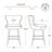 Carline Caraline Swivel Counter & Bar Stool-101041301-101041300