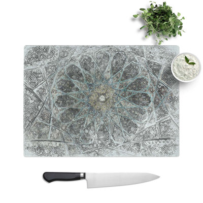 Glass Mosaic Pattern in Abstract Chopping Board