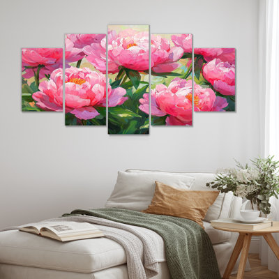 Pivoines par le printemps Fiel I - par Wall Art - décoration murale traditionnelle diamant
