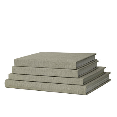 Linen Wrapped Coffee Table Stack