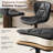 Pet-Friendly Adjustable Height Swivel Bar Stool with Back, Scratch-Resistant Tech Fabric, Footrest and Black Metal Base – Durable Bar Chair for Kitchen Island, Dining Bar, Cat & Dog Owners-377642047-370127099