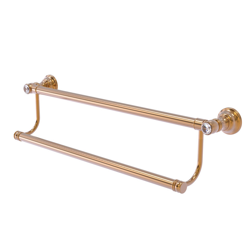 Porte-serviettes mural double 36 po Freyja, Bronze brossé, H 5,5 po x l 36 po x P 5,2 po