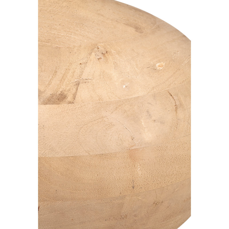Kiah Wood Table Lamp, Beige