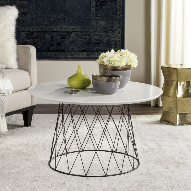 Aldijana Coffee Table, White, 17.8" H x 31.5" L x 31.5" D