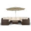 Yancey 5 Seater Rattan Corner Sofa Set