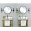 Miroir de salle de bain rond Adlina