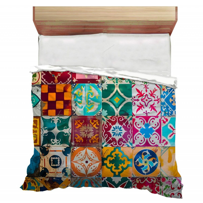 Trendy Floral Plush Microfiber / Polyester Comforter, Twin Extra Long Comforter