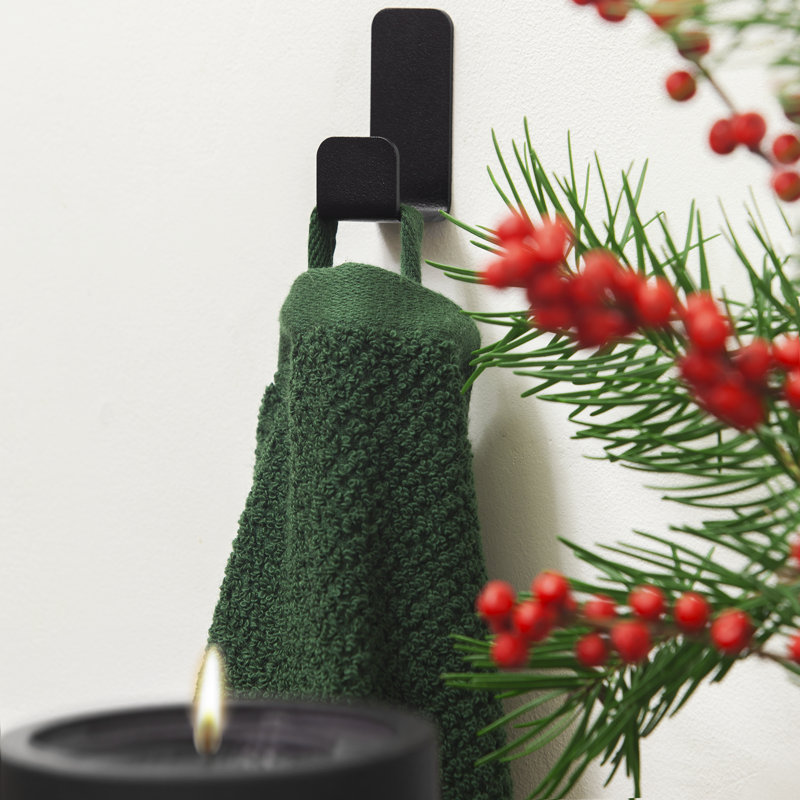NUV Over-the-Door Towel Hook, Black