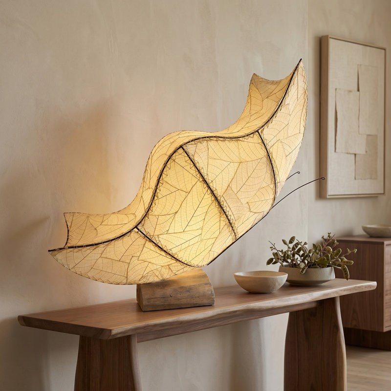  Butterfly Large Table Lamp Natural, Cream