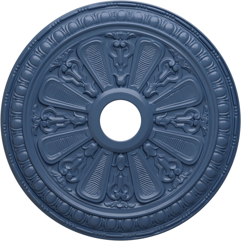 Endurathane Bristol Ceiling Medallion, 23 1/2"OD x 3 7/8"ID x 1"P (Fits Canopies up to 3 7/8"), Hand-Painted Americana Finish