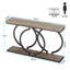 Console Korrion de 55,11 po avec structure en métal, canapé étroit pour le salon, l'entrée et le couloir-970299206