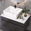 Petit meuble-lavabo flottant simple 31,5 pouces avec lavabo