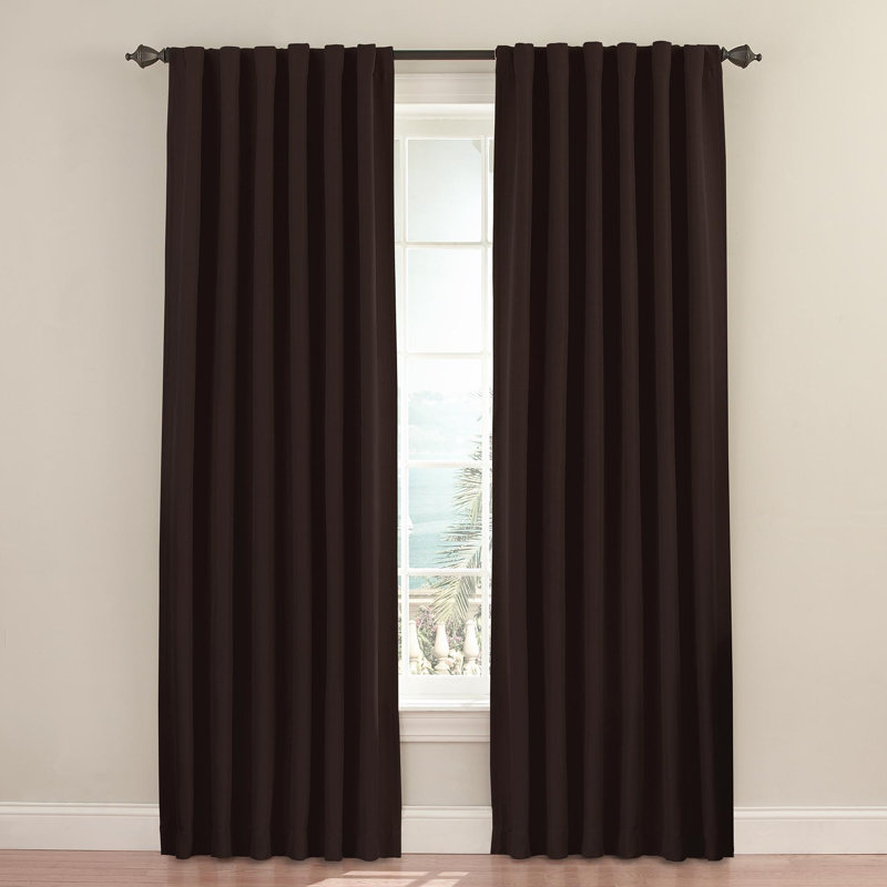 Fresno Blackout Curtain Single Panel, Espresso