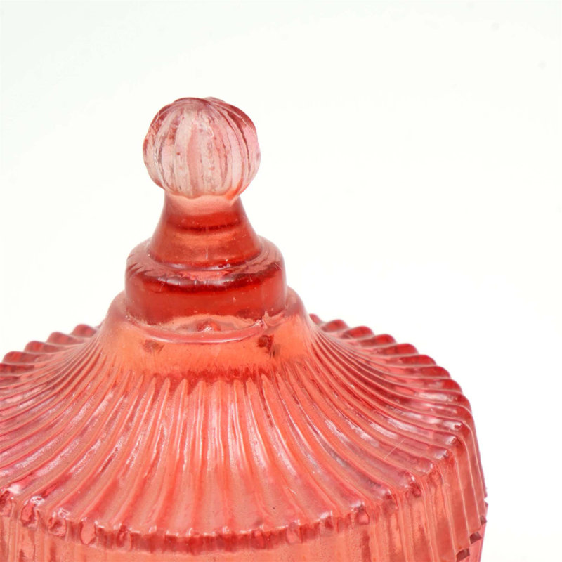 Bougie en cire parfumée Posh Radiance - orange, vase en verre fait à la main, mélange de cire de soja pour une combustion durable et une ambiance améliorée