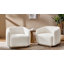 Fauteuil pivotant moderne en chenille avec base en bois massif de 35 po Berklie-1845949490