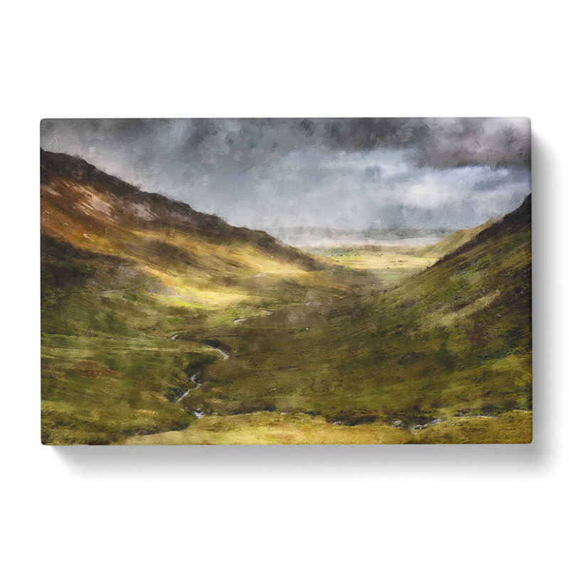 Glangesh Pass In Ireland - Wrapped Canvas Painting, 40cm H x 60cm W x 3cm D