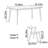 Simple Rectangular Black Walnut Dining Table Set-110434389