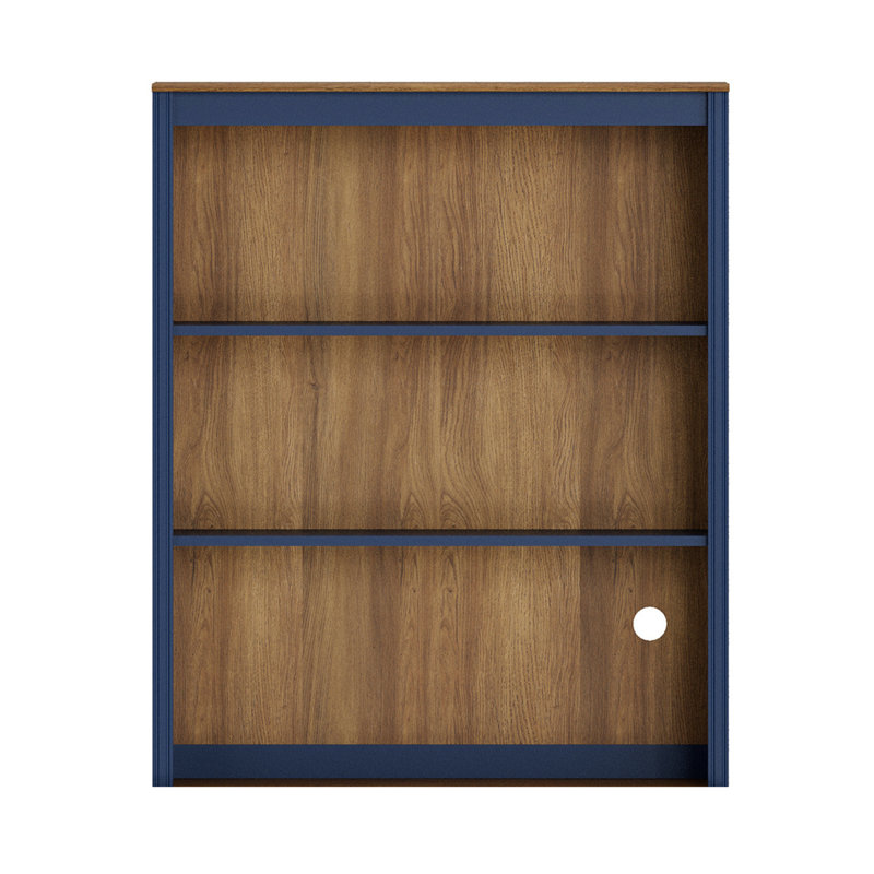 Bibliothèque Corretta en chêne avec 2 tablettes ouvertes, 33,9 po de largeur (sans armoire et doit être jumelée à la partie inférieure de la série Corretta)