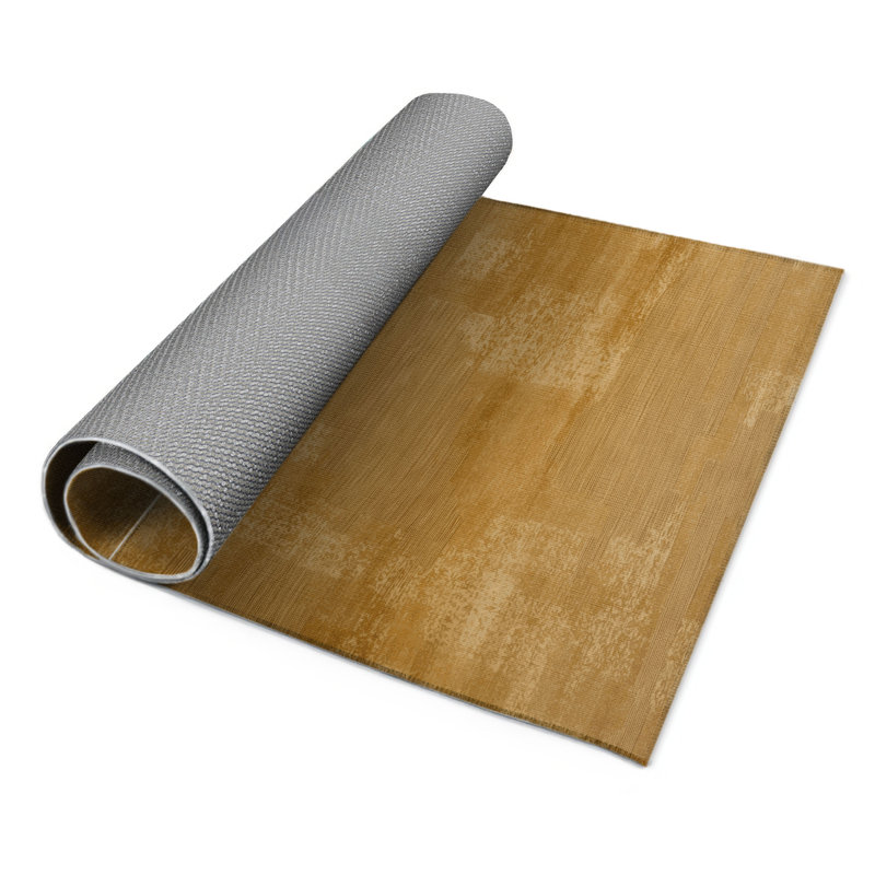 Tapis brun abstrait intérieur et extérieur, Rectangulaire 2 pi x 3 pi