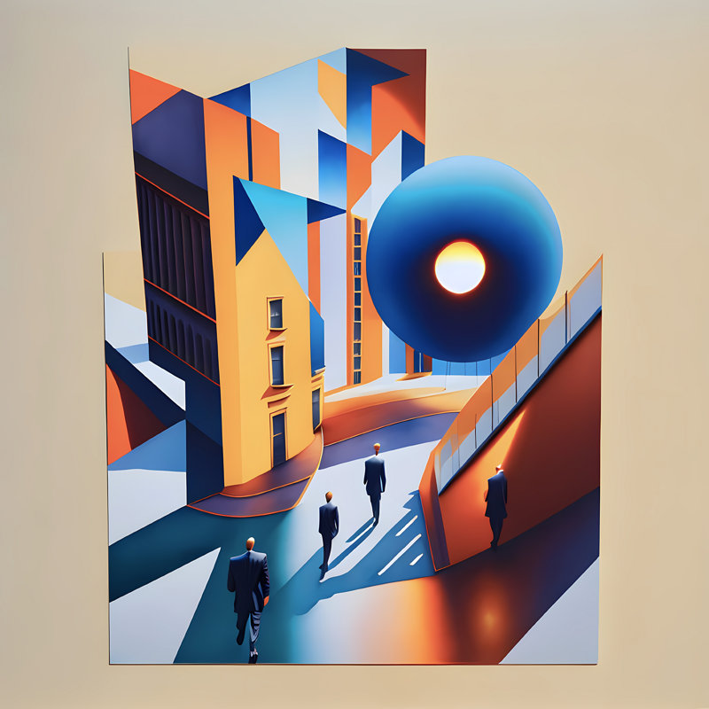 Business Headquarters, 42" H x 42" W