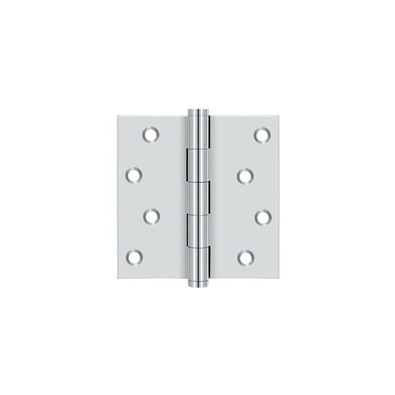 Butt Bearing Hinge, Polished Chrome