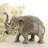 Bungalow Rose Handmade Sweet Elephant Aluminum Statuette