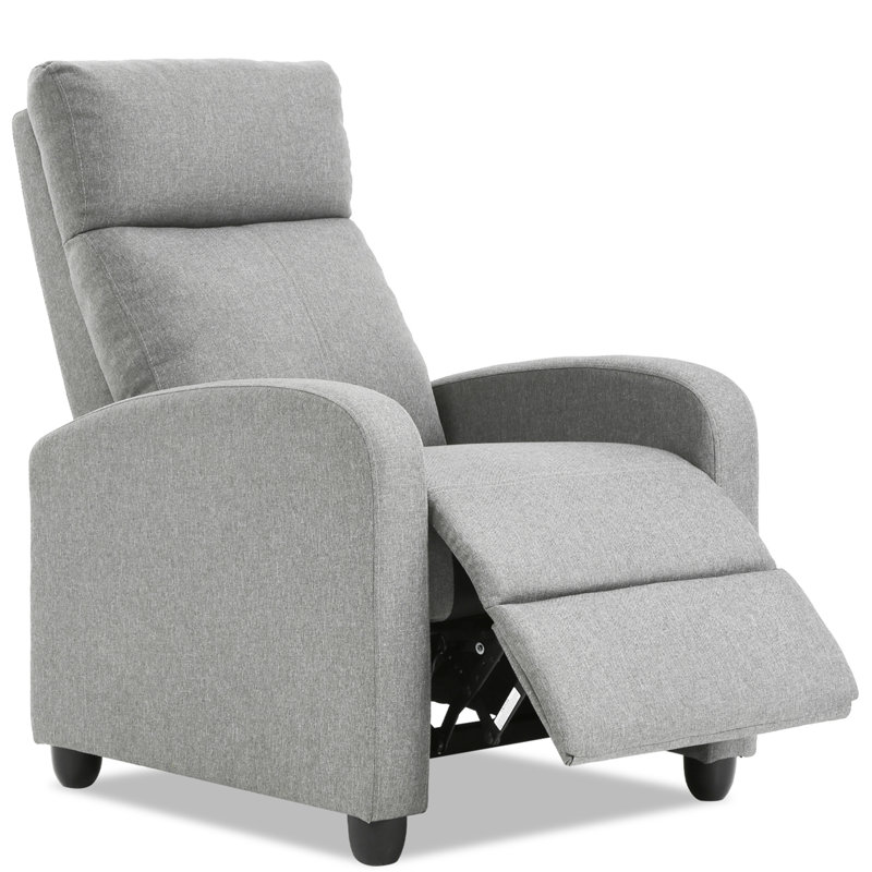 Jex Upholstered 26.99'' Reclining Recliner, Grey