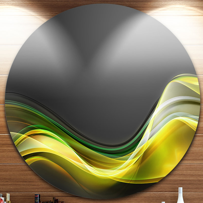 « green gold texture pattern », impression sur métal, H 38 po x l 38 po x P 1 po