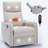 Chenille Swivel Manual Recliners with Heat Massage-1114324237