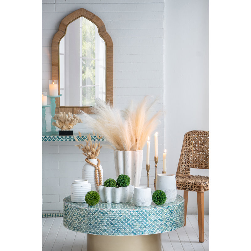 Vase - 9 po x 7 po x 12 po - Blanc