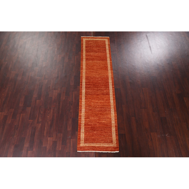 Handmade Gabbeh  Wool Runner Rug 2x9