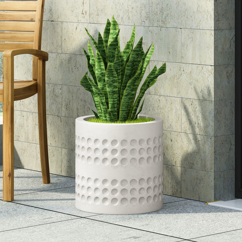 Jardinière d'extérieur exquise pour un superbe jardin, 13" H x 13" W x 13" D