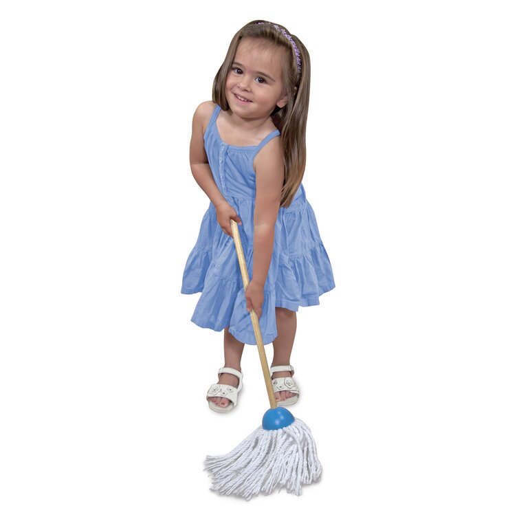  Melissa & Doug Let's Play House Dust! Sweep! Mop! 6 Piece  Pretend Play Set - Toddler Toy Cleaning Set, Pretend Home Cleaning Play  Set, Kids Broom And Mop Set For Ages