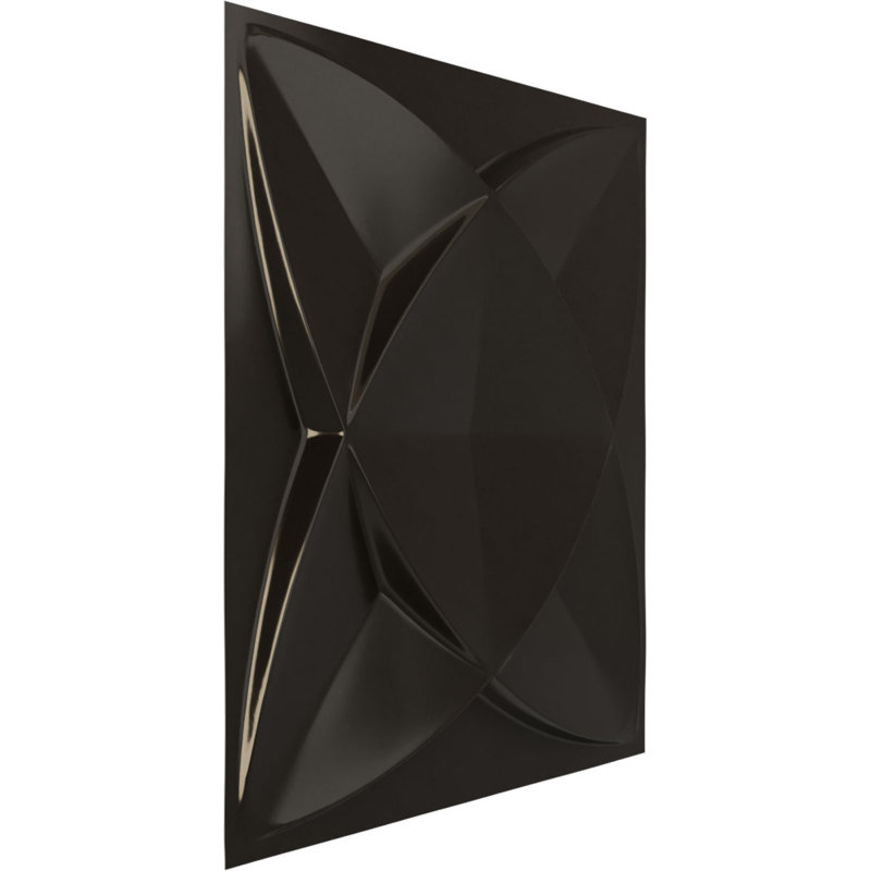 Panneau mural décoratif 3D EnduraWall 19 po x l 19 5/8 po x H 19 5/8 po Speedwell, chrome brillant (couvre 2,67 pieds carrés)