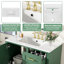 Meuble-lavabo de rangement simple avec comptoir en céramique-398309920