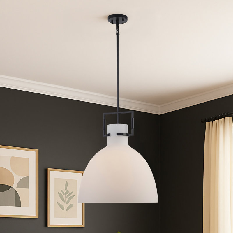 Luminaire suspendu 1 lumière Miami, Noir
