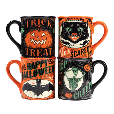 Certified International Scaredy Cat Mug Set