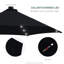 130cm Lighted Market Parasol-96006323