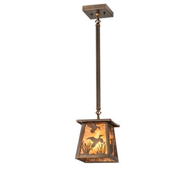 Luminaire suspendu géométrique de style lanterne 1 lumière