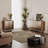 2 Door Sideboard Buffet Cabinet with Raised Shaped and Geometric Line Texture Door Panel-642104648