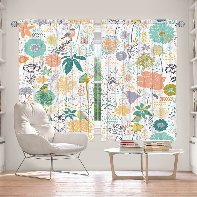 Paire de rideaux obscurcissant en polyester Elea, L 56 po x L 78 po