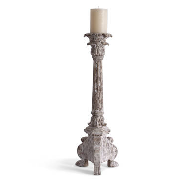 Ivory Corinthian Pillar Candle