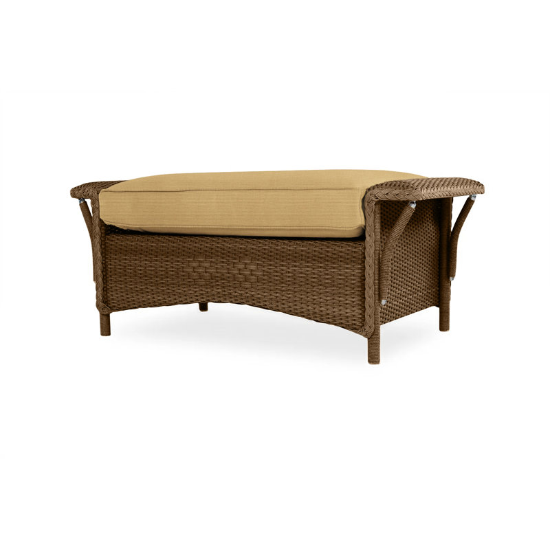 Nantucket Outdoor Ottoman, Demo Stone, Bark