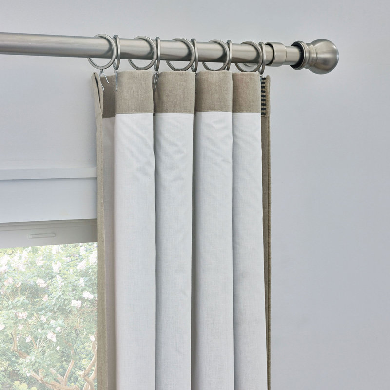 Nevada Sheer Curtain Panel In Tan, Ivory, 96" W x 108" L