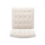 Chaise d'appoint de 2 personnes - siège en tissu beige avec design classique et fabrication stable en bois pour les chaises de patio