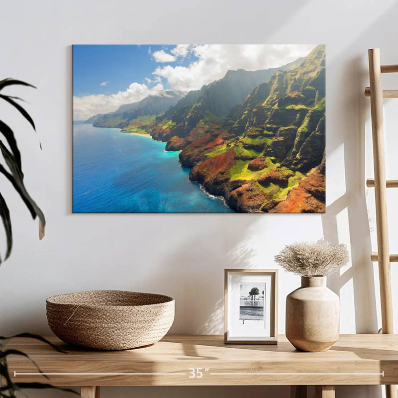 Falaises de la côte Gillard Na Pali, H 16 po x l 24 po