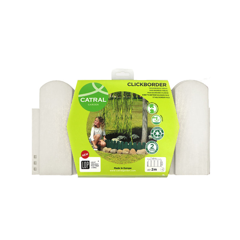 20 cm H x 39 cm W, White