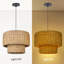 Luminaire suspendu en rotin 1 lumière Armenakis-891556619
