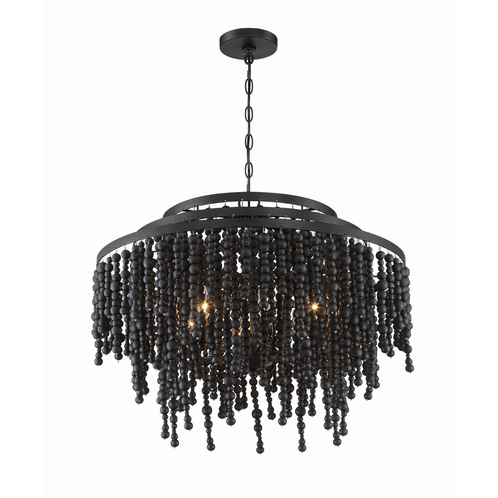 Marli 6-Light Chandelier, Matte Black