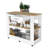 2-Drawer 2-Shelf Kitchen Island